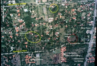Lago

                                        Humedales Verde
Medio natural




                                                                                Plaza Pance
                   Vivienda
                La Media Luna
                                                          Acequia
                                                          Grande

                                           Inv .Canadá




                                                                Conjunto
                                                           Villas del Country
                                Colegio Hebreo                       Condominio
                                                                      Los Bohíos
 