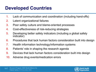Research in the Patient Safety Strategy