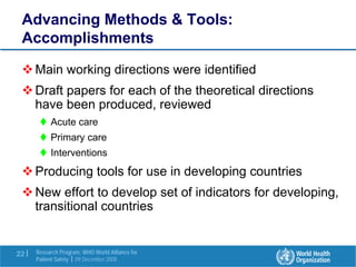 Research in the Patient Safety Strategy