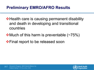 Research in the Patient Safety Strategy