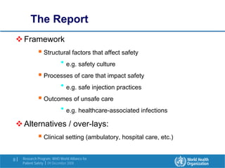 Research in the Patient Safety Strategy