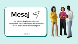 La solution la plus simple pour
développer sa communauté sur Whatsapp
et les applications de messagerie.
par
 