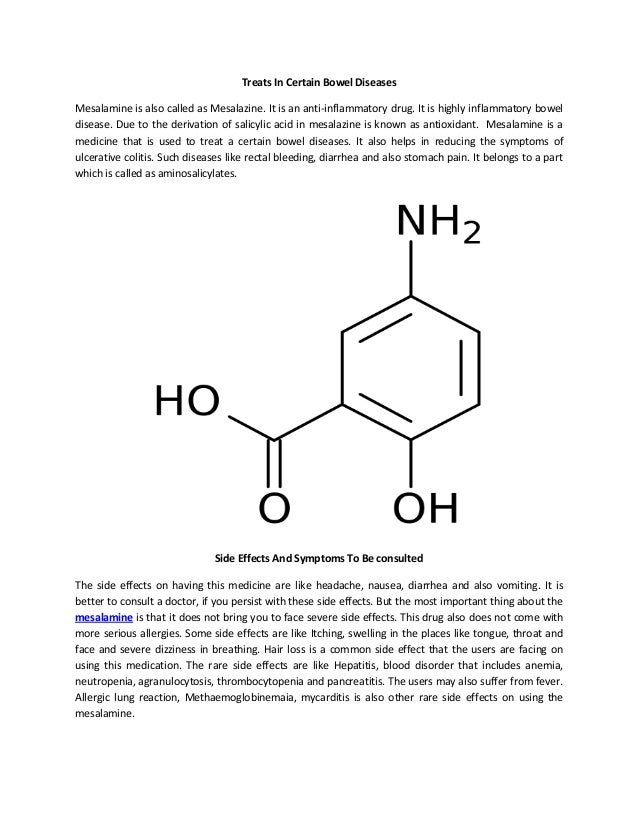 Mesalamine Side Effects Bleeding
