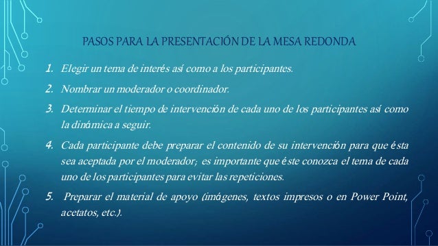 Mesa redonda