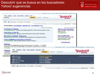 Descubrir qué se busca en los buscadores: Yahoo! sugerencias 