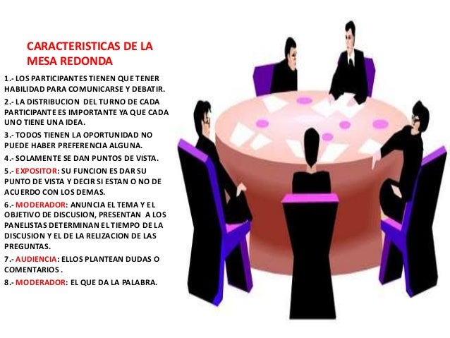 Mesa redonda de debate