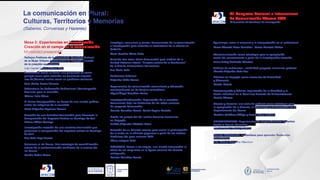 Mesas AFACOM 2025 Congreso Nacional e Internacional | PDF