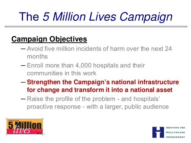 The Five Million Lives Campaign