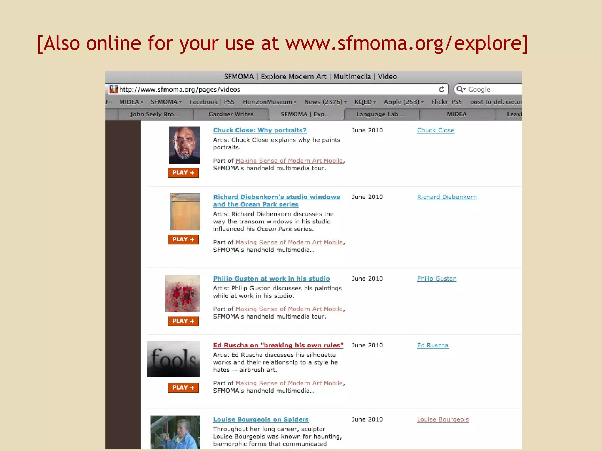 [Also online for your use at www.sfmoma.org/explore] 