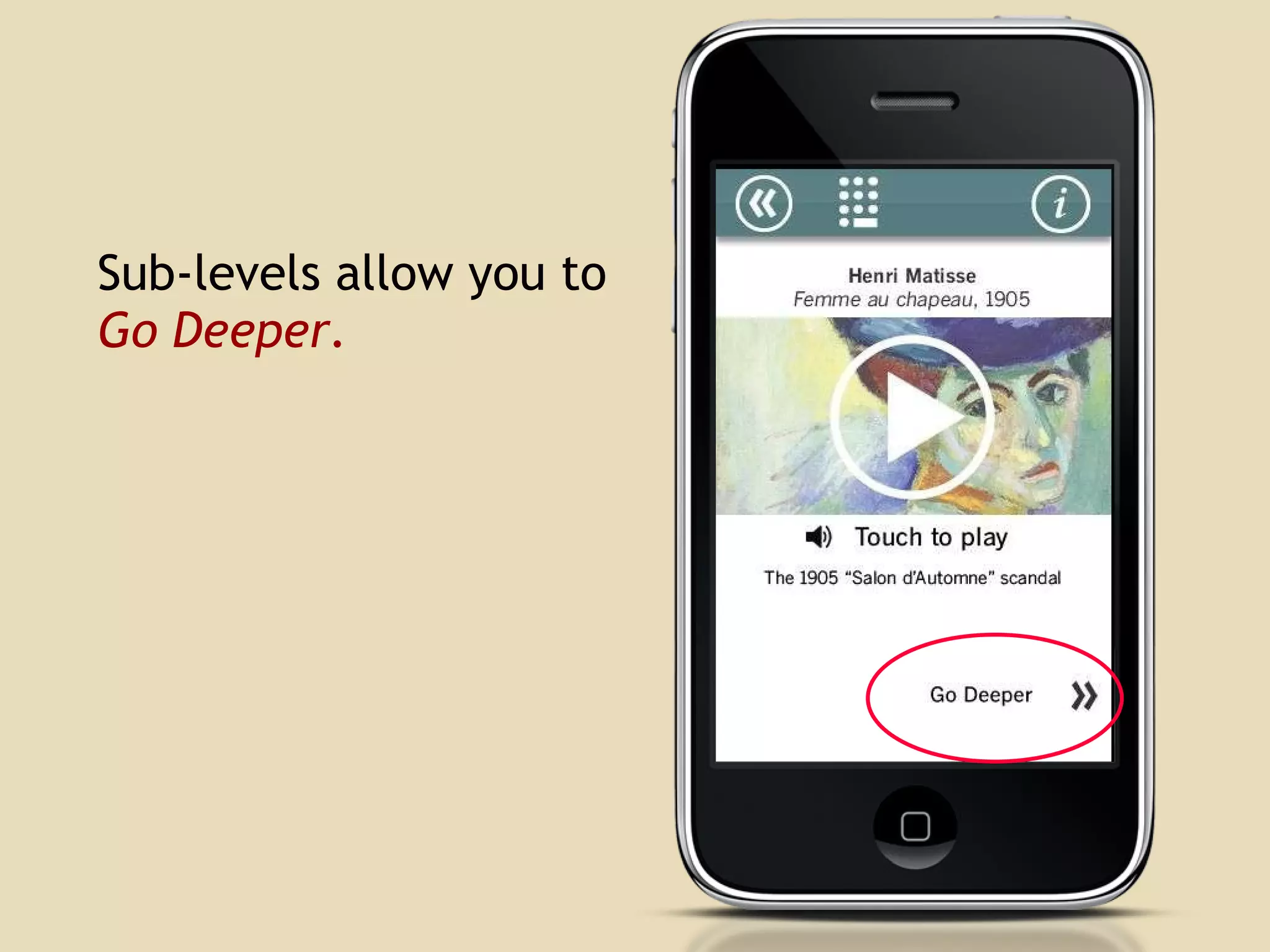 Sub-levels allow you to  Go Deeper. 