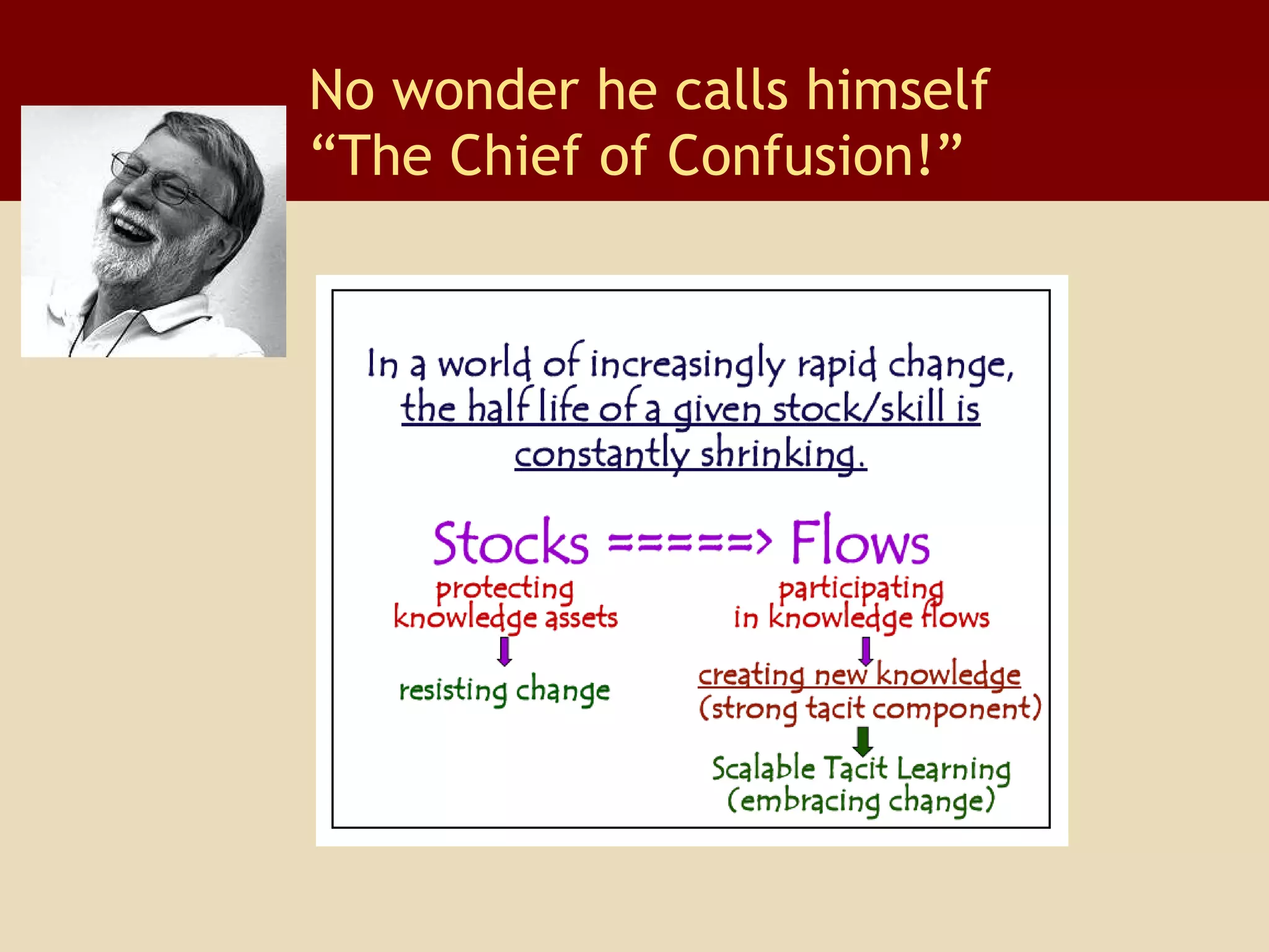 No wonder he calls himself  “The Chief of Confusion!” 