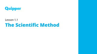 Lesson 1.1
The Scientific Method
 