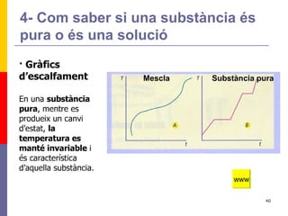 4- Com saber si una substància és pura o és una solució www 