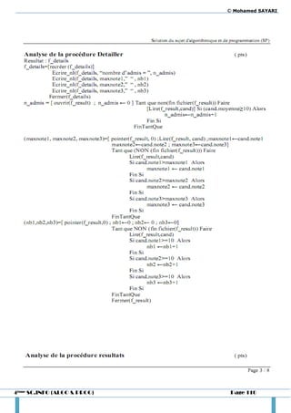 © Mohamed SAYARI




4ème SC.INFO (ALGO & PROG)    Page 110
 