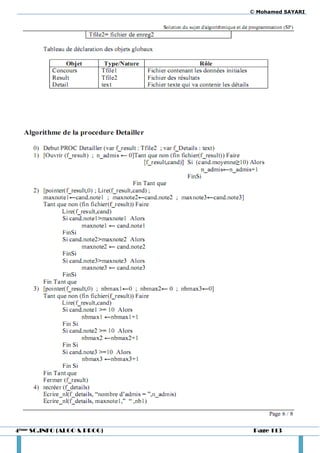 © Mohamed SAYARI




4ème SC.INFO (ALGO & PROG)    Page 113
 
