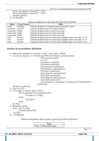 © Mohamed SAYARI




4ème SC.INFO (ALGO & PROG)    Page 114
 