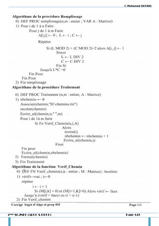 © Mohamed SAYARI




4ème SC.INFO (ALGO & PROG)    Page 127
 