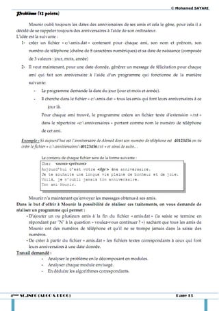 © Mohamed SAYARI




4ème SC.INFO (ALGO & PROG)     Page 13
 