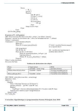 © Mohamed SAYARI




4ème SC.INFO (ALGO & PROG)    Page 135
 