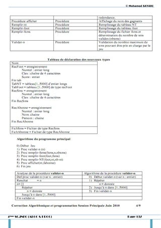 © Mohamed SAYARI




4ème SC.INFO (ALGO & PROG)    Page 137
 