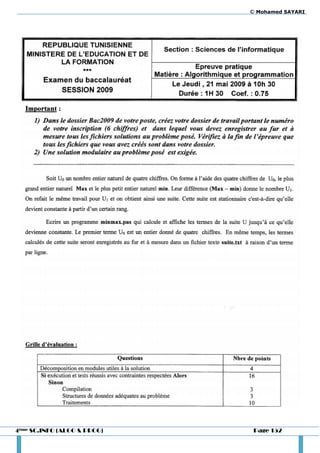 © Mohamed SAYARI




4ème SC.INFO (ALGO & PROG)    Page 152
 