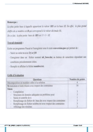 © Mohamed SAYARI




4ème SC.INFO (ALGO & PROG)    Page 159
 