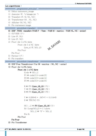 © Mohamed SAYARI




4ème SC.INFO (ALGO & PROG)     Page 86
 