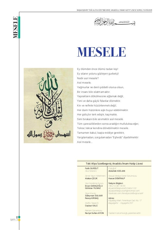 mesele dergisi sayi 3
