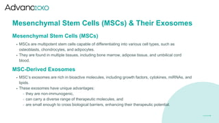 Mesenchymal Stem Cell-Derived Exosomes: Innovations in Skin and Hair ...