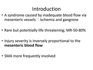 MESENTERIC ISCHEMIA.pdf as a surgical point | PDF