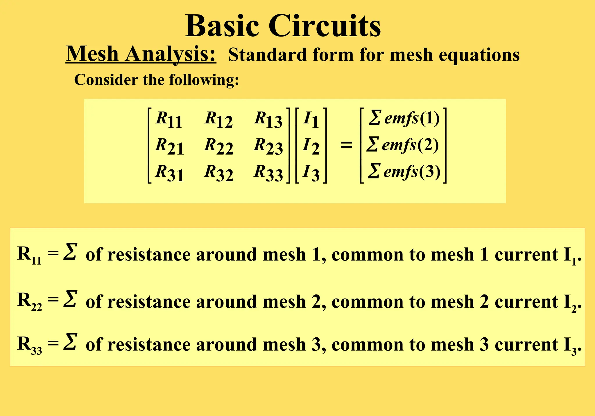 UNIT-1-BASSIC ELECTRIC CIRCUITS AND DEVICES Mesh Analysis.ppt