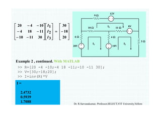 Mesh analysis dc circuit | PDF