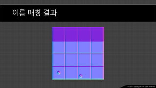 Ⓒ 2021. Juyeong Lee. All rights reserved.
이름 매칭 결과
 