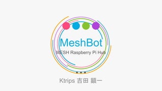 MeshBot
MESH Raspberry Pi Hub
Ktrips 吉田 顕一
 
