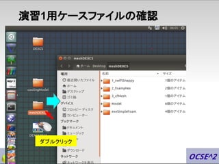 演習1用ケースファイルの確認
ダブルクリック
 