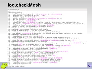 log.checkMesh
 