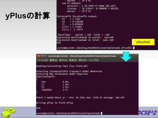 yPlusの計算
yPlusRAS
 