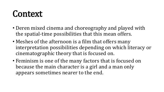 Meshes of the afternoon dvd picture