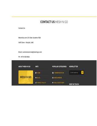 Meshngo  free Classified  Ad UAE