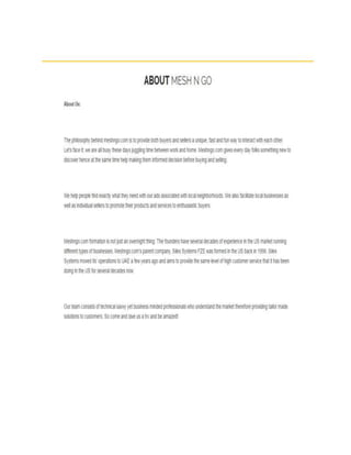 Meshngo  free Classified  Ad UAE