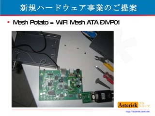新規ハードウェア事業のご提案 Mesh Potato = WiFi Mesh ATA – MP01 