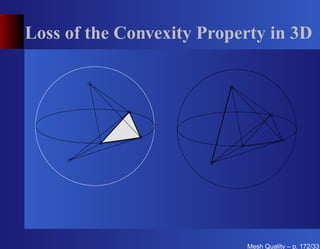 Loss of the Convexity Property in 3D




                           Mesh Quality – p. 172/331
 