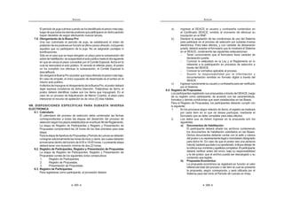 385
ANEXOS
El período de puja culmina cuando se ha identificado el precio más bajo,
luegodequetodoslosdemáspostoresqueparticiparonendichoperíodo
hayan desistido de seguir efectuando nuevos lances.
7.6. Otorgamiento de la Buena Pro
Una vez culminado el período de puja, se establecerá el orden de
prelacióndelospostoresenfunciónalúltimoprecioofrecido,incluyendo
aquellos que no participaron de la puja. No se asignarán puntajes ni
bonificaciones.
Sólo en el caso que se haya otorgado un plazo para la subsanación del
sobredehabilitación,sesuspenderáelactopúblicohastaeldíasiguiente
en que se venza el plazo concedido por el Comité Especial, fecha en la
cual se reanudará el acto público. Si vencido el referido plazo, el postor
no ha cumplido con efectuar la subsanación, el Comité Especial lo
descalificará.
Se otorgará la Buena Pro al postor que haya ofrecido el precio más bajo.
En caso de empate, el único supuesto de desempate es el sorteo en el
mismo acto público.
AefectosdeimpugnarelotorgamientodelaBuenaPro,elpostordeberá
dejar expresa constancia de dicha intención. Tratándose de ítems, el
postor deberá identificar cuáles son los ítems que impugnará. En el
caso de un proceso de Adjudicación de Menor Cuantía, el plazo para
interponer el recurso de apelación es de cinco (5) días hábiles.
VIII. DISPOSICIONES ESPECÍFICAS PARA SUBASTA INVERSA
ELECTRONICA
8.1. Calendario
El calendario del proceso de selección debe contemplar las fechas
correspondientes a todas las etapas del desarrollo del proceso de
selecciónsegúnlosplazosestablecidosenelartículo96delReglamento.
La etapa de Registro de Participantes y Registro y Presentación de
Propuestas comprenderá las 24 horas de los días previstos para esta
etapa.
ParalaetapadeAperturadePropuestasyPeríododeLancessedeberán
consignaradicionalmente las horas de inicioycierre,lascualesdeberán
enmarcarse dentro del horario de 8:00 a 18:00 horas. La presente etapa
deberá tener una duración mínima de dos (2) horas.
8.2. Registro de Participantes, Registro y Presentación de Propuestas
La etapa de Registro de Participantes, Registro y Presentación de
Propuestas consta de los siguientes ciclos consecutivos:
1. Registro de Participantes.
2. Registro de Propuestas.
3. Presentación de Propuestas.
8.3. Registro de Participantes
Para registrarse como participante, el proveedor deberá:
ANEXOS
386
a) Ingresar al SEACE el usuario y contraseña contenidos en
el Certificado SEACE, emitido al momento de efectuar su
inscripción en el RNP.
b) Declarar la aceptación de las condiciones de uso del Sistema
para participar en el proceso de selección por subasta inversa
electrónica. Para tales efectos, y con carácter de declaración
jurada, deberá aceptar el formulario que le mostrará el Sistema
en el SEACE, conteniendo las siguientes estipulaciones:
- Tener conocimiento que el formulario tiene carácter de
declaración jurada.
- Conocer lo estipulado en la Ley y el Reglamento en lo
referente a la participación en procesos de selección a
través del SEACE.
- Conocer la normativa aplicable al proceso.
- Asumir la responsabilidad por la información y
documentación remitida en formato digital a través del
SEACE
c) Ingresarnuevamentesuusuarioycontraseñaparaserverificado
por el Sistema.
8.4. Registro de Propuestas
Los participantes registrarán sus propuestas a través del SEACE, luego
de su registro como participante, de acuerdo con las características,
formatos y demás condiciones que sean establecidas en las Bases.
Para el Registro de Propuestas, los participantes deberán cumplir con
lo siguiente:
1. En los procesos según relación de ítems, el registro se realizará
por cada ítem en el que se desea participar, mediante el
formulario que se debe completar para tales efectos.
2. Los datos que se deben ingresar en la propuesta son los
siguientes:
a) Documentos de Habilitación:
El participante deberá añadir los archivos conteniendo
los documentos de habilitación solicitados en las Bases.
Dichos documentos deberán contar con el sello y rúbrica
delpostorosurepresentantelegalomandatariodesignado
para dicho fin. En caso de que el postor sea una persona
natural,bastaráqueésteosuapoderado,indiquedebajode
larúbricasusnombresyapellidoscompletos.Elparticipante
deberá verificar antes del envío, bajo su responsabilidad
y la del postor, que el archivo pueda ser descargado y su
contenido sea legible.
b) Propuesta Económica:
La propuesta económica se registrará en función al valor
referencial total del proceso o del ítem al cual se presenta
la propuesta, según corresponda, y será utilizada por el
Sistema para dar inicio al Período de Lances en línea.
 