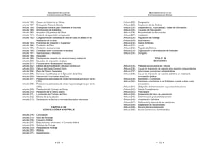 69
REGLAMENTO DE LA LEY DE
CONTRATACIONES DEL ESTADO
Artículo 186.- Clases de Adelantos en Obras
Artículo 187.- Entrega del Adelanto Directo
Artículo 188.- Entrega del Adelanto para Materiales e Insumos
Artículo 189.- Amortización de Adelantos
Artículo 190.- Inspector o Supervisor de Obras
Artículo 191.- Costo de la supervisión o inspección
Artículo 192.- Obligaciones del contratista de obra en caso de atraso en la
  K 
Artículo 193.- Funciones del Inspector o Supervisor
Artículo 194.- Cuaderno de Obra
Artículo 195.- Anotación de ocurrencias
Artículo 196.- Consultas sobre ocurrencias en la obra
Artículo 197.- Valorizaciones y Metrados
Artículo 198.- Reajustes
Artículo 199.- Discrepancias respecto de valorizaciones o metrados
Artículo 200.- Causales de ampliación de plazo
Artículo 201.- Procedimiento de ampliación de plazo
`  =W=!‹           
Artículo 203.- Cálculo del Gasto General Diario
Artículo 204.- Pago de Gastos Generales
`  =Wˆ!‹ ƒ      ‰K 
Artículo 206.- Intervención Económica de la Obra
Artículo 207.- Prestaciones adicionales de obras menores al quince por ciento
(15%)
Artículo 208. - Prestaciones adicionales de obras mayores al quince por ciento
(15%)
Artículo 209.- Resolución del Contrato de Obras
Artículo 210.- Recepción de la Obra y plazos
Artículo 211.- Liquidación del Contrato de Obra
Artículo 212.- Efectos de la liquidación
Artículo 213.- Declaratoria de fábrica o memoria descriptiva valorizada
CAPÍTULO VIII
CONCILIACIÓN Y ARBITRAJE
Artículo 214.- Conciliación
Artículo 215.- Inicio del Arbitraje
Artículo 216.- Convenio Arbitral
Articulo 217.- Estipulaciones adicionales al Convenio Arbitral
Artículo 218.- Solicitud de Arbitraje
Artículo 219.- Respuesta de Arbitraje
Artículo 220.- Árbitros
Artículo 221.- Impedimentos
REGLAMENTO DE LA LEY DE
CONTRATACIONES DEL ESTADO
70
Artículo 222.- Designación
Artículo 223.- Aceptación de los Árbitros
Articulo 224.- Independencia, imparcialidad y deber de información
Articulo 225.- Causales de Recusación
Artículo 226.- Procedimiento de Recusación
Artículo 227.- Instalación
Artículo 228.- Regulación del Arbitraje
Artículo 229.- Acumulación
Artículo 230.- Gastos Arbitrales
Artículo 231.- Laudo
Artículo 232.- Registro de Árbitros
Artículo 233.- Organización y Administración de Arbitrajes
Articulo 234.- Derogado
TITULO IV
SANCIONES
Artículo 235.- Potestad sancionadora del Tribunal
Artículo 236.- Causal de imposición de sanción a los expertos independientes
Artículo 237.- Infracciones y sanciones administrativas
Artículo 238.- Causal de imposición de sanción a árbitros en materia de
contratación pública
Artículo 239.- Sanciones a Consorcios
Artículo 240.- Sanciones económicas a las Entidades cuando actúen como
proveedores
Artículo 241.- Obligación de informar sobre supuestas infracciones
Artículo 242.- Debido Procedimiento
Artículo 243.- Prescripción
Artículo 244.- Suspensión del plazo de prescripción
Artículo 245.- Determinación gradual de la sanción
`  =Š!‹ []K ƒ
`  =Š@!‹ +      
Artículo 248.- Suspensión de las sanciones
Artículo 249.- Recurso de reconsideración
Artículo 250.- Acción Contencioso Administrativo
 