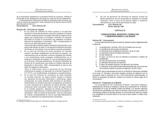 101
REGLAMENTO DE LA LEY DE
CONTRATACIONES DEL ESTADO
de la información señalada en la promesa formal de consorcio, referida al
porcentaje de las obligaciones asumidas por cada uno de sus integrantes.
La documentación válida para acreditar la experiencia del consorcio, así
como el método de evaluación, serán indicados en la Directiva que el OSCE
apruebe para tal efecto.22
Concordancia: LCE: Artículo 36°.
Artículo 49°.- Fórmulas de reajuste
1. En los casos de contratos de tracto sucesivo o de ejecución
periódica o continuada de bienes o servicios, pactados en moneda
nacional, las Bases podrán considerar fórmulas de reajuste de los
pagos que corresponden al contratista, conforme a la variación
del Índice de Precios al Consumidor que establece el Instituto
Nacional de Estadística e Informática - INEI, correspondiente al
mes en que debe efectuarse el pago.
Cuando se trate de bienes sujetos a cotización internacional o cuyo
  _™   _  $  š  
  w   #   $    !
2. En el caso de contratos de obras pactados en moneda
nacional, las Bases establecerán las fórmulas de reajuste. Las
valorizaciones que se efectúen a precios originales del contrato
y sus ampliaciones serán ajustadas multiplicándolas por el
      ›œ# K    
     š  ”   
Precios de la Construcción que publica el Instituto Nacional de
Estadística e Informática - INEI, correspondiente al mes en que
debe ser pagada la valorización.
Tanto la elaboración como la aplicación de las fórmulas
polinómicas se sujetan a lo dispuesto en el Decreto Supremo Nº
WQQ‹@‹~w       !
3. En el caso de contratos de consultoría de obras pactados
en moneda nacional, los pagos estarán sujetos a reajuste
por aplicación de fórmulas monómicas o polinómicas, según
corresponda, las cuales deberán estar previstas en las Bases.
Para tal efecto, el consultor calculará y consignará en sus facturas
el monto resultante de la aplicación de dichas fórmulas, cuyas
variaciones serán mensuales, hasta la fecha de pago prevista
en el contrato respectivo, utilizando los Índices de Precios al
Consumidor publicados por el Instituto Nacional de Estadística e
Informática - INEI a la fecha de facturación. Una vez publicados
los índices correspondientes al mes en que debió efectuarse el
pago, se realizarán las regularizaciones necesarias.
22 *    ƒ   +QJ?‹=WQ=‹Œ K  @   =WQ=!
REGLAMENTO DE LA LEY DE
CONTRATACIONES DEL ESTADO
102
4. No son de aplicación las fórmulas de reajuste cuando las
Bases establezcan que las propuestas se expresen en moneda
extranjera, salvo el caso de los bienes sujetos a cotización
     _™   _!
Concordancia: LCE: Artículo 26º.
RLCE: Artículo 198º.
CAPÍTULO IV
CONVOCATORIA, REGISTRO, CONSULTAS
Y OBSERVACIONES A LAS BASES
Artículo 50°.- Convocatoria
Laconvocatoriadetodoprocesodeseleccióndeberácontenerobligatoriamente
lo siguiente:
Q!      |”w   #   !
=!         !
3. La indicación de la modalidad de selección, de ser el caso.
4. La descripción básica del objeto del proceso.
5. El valor referencial.
6. El lugar y la forma en que se realizará la inscripción o registro de
participantes.
7. El costo de reproducción de las Bases.
8. El calendario del proceso de selección.
9. El plazo de entrega requerido o de ejecución del contrato.
10. La indicación de los instrumentos internacionales bajo cuyos alcances
se encuentra cubierto el proceso de selección, de ser el caso.
El OSCE será el responsable de incluir en el SEACE la información señalada
en el inciso 10. Asimismo, para todos aquellos procesos de selección que se
encuentren bajo la cobertura de uno o más instrumentos internacionales, el
OSCE se encargará de elaborar y publicar una versión en idioma inglés de la
convocatoria.23
Artículo 51°.- Publicación en el SEACE
La convocatoria de las Licitaciones Públicas, Concursos Públicos y
Adjudicaciones Directas se realizará a través de su publicación en el SEACE,
oportunidad en la que se deberán publicar las Bases y un resumen ejecutivo
del estudio de posibilidades que ofrece el mercado, bajo sanción de nulidad. No
corresponde publicar el resumen ejecutivo en los procesos de selección sujetos
a la modalidad de Convenio Marco en los que se haya optado no utilizar valor
referencial.
23 *    ƒ   +QJ?‹=WQ=‹Œ K  @   =WQ=!
 