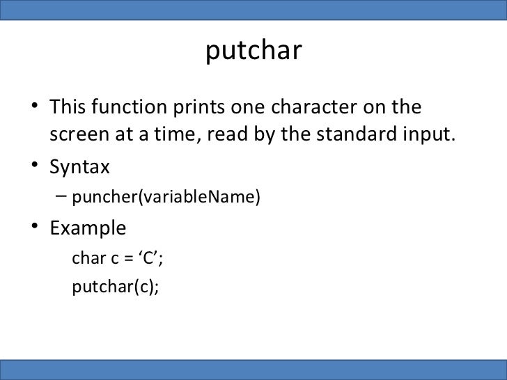 Mesics lecture 5 input output in ‘c’