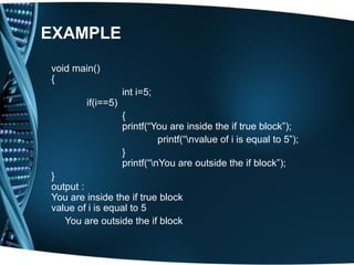 Control M If Else Mesics lecture 6 control statement = if -else if__else | PPT