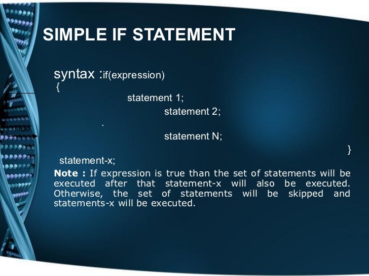 Mesics lecture 6 control statement = if -else if__else
