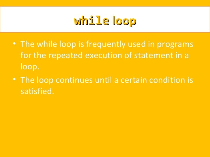 Mesics lecture 7 iteration and repetitive executions