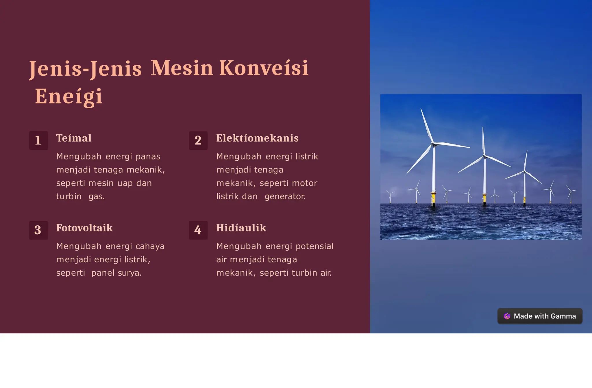 Mesin-Konversi-Energi.pptx Mempelajari Pengertian Konversi Energi | PPTX